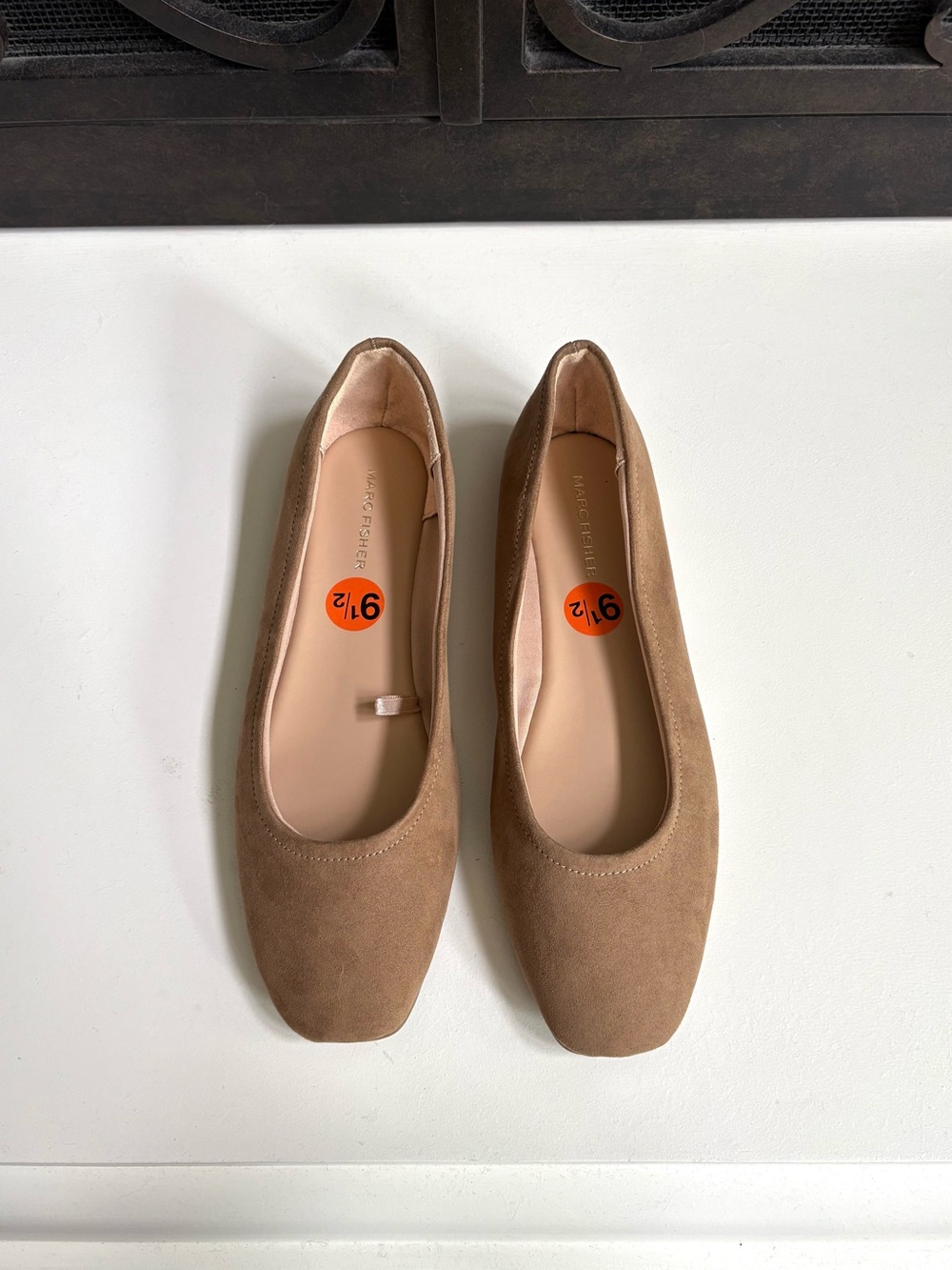 NWOB Marc Fisher Tan Suede Ballet Flats 9.5